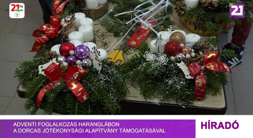 Adventi foglalkozás Haranglábon a Dorcas Jótékonysági Alapítvány támogatásával (videó)