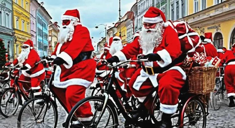 Beindulnak a Bringás Mikulások
