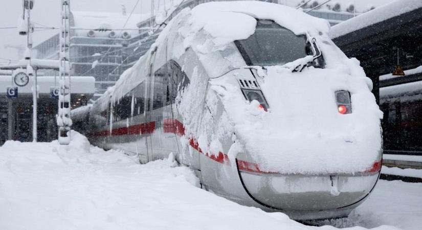 A brutális müncheni havazás betett a MÁV-nak