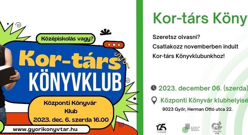 Kor-társ Könyvklub középiskolásoknak
