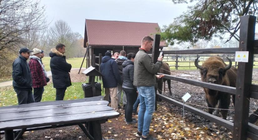 Terepgyakorlaton jártak a MATE hallgatói a Körösvölgyi Állatparkban