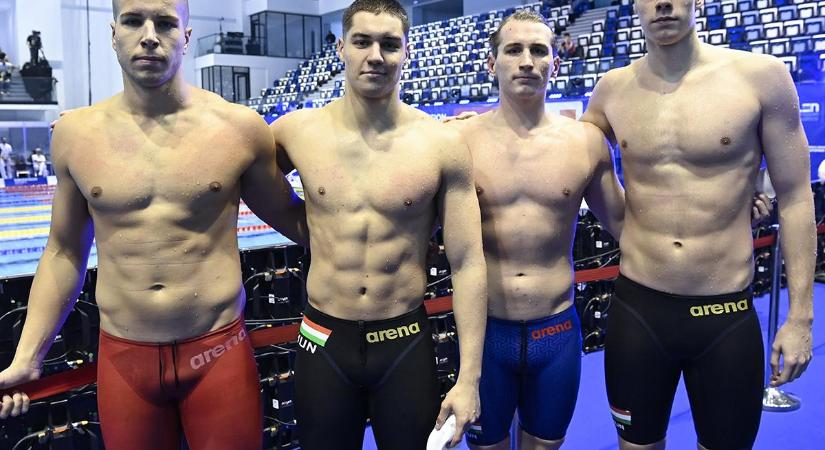 Rövid pályás úszó Eb: 5. lett a férfi 4x50 m gyorsváltónk a döntőben