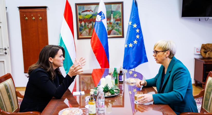 Novák Katalin és a szlovén elnök meglátogatta a muravidéki magyarokat