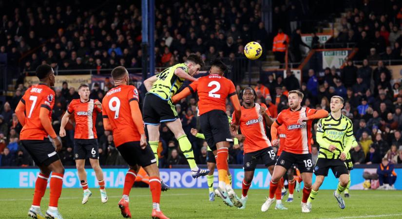 PL: őrült meccsen nyert az Arsenal az újonc Luton otthonában! – videóval