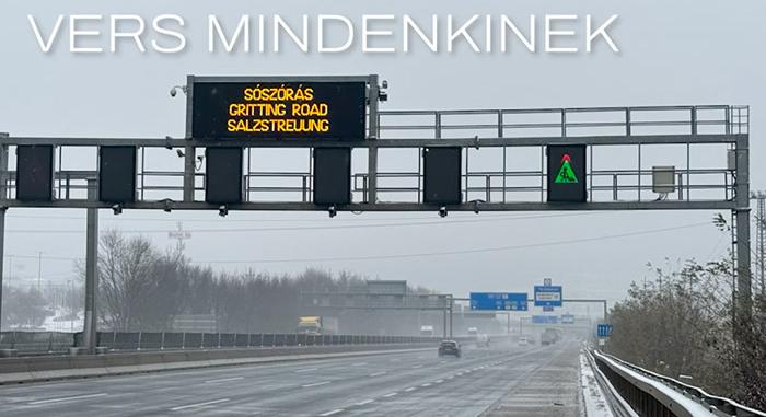 A télről írt verset az autósoknak a Magyar Közút