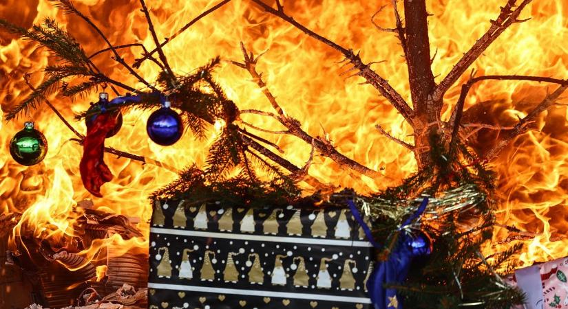 Brutális lángok csaptak fel a berlini karácsonyi vásáron - videó