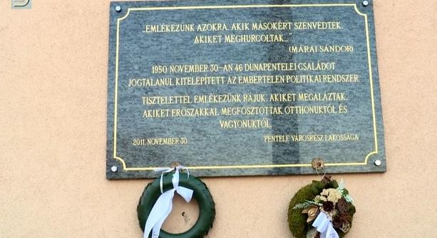 DSTV: a kitelepítettekre emlékeztek