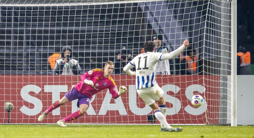 Dárdai Pál csapata tizenegyesekkel ment tovább a kupában
