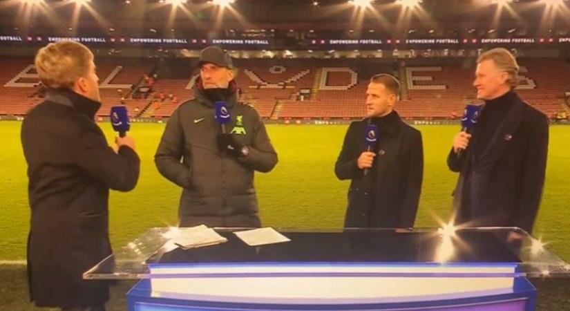 Kiosztotta Klopp az angol riportert  videó