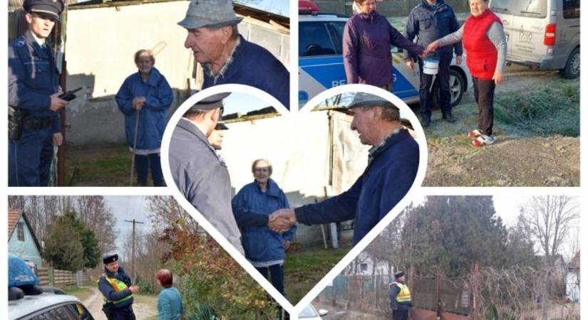 A peremvidéken élőket ellenőrizték és segítették a járőrök Bács-Kiskunban