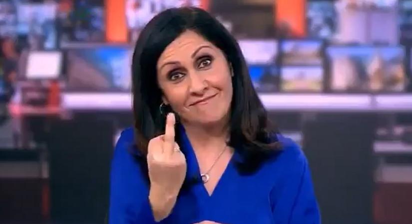 Élő egyenesben mutatott fakoffot egy brit bemondónő a BBC-n