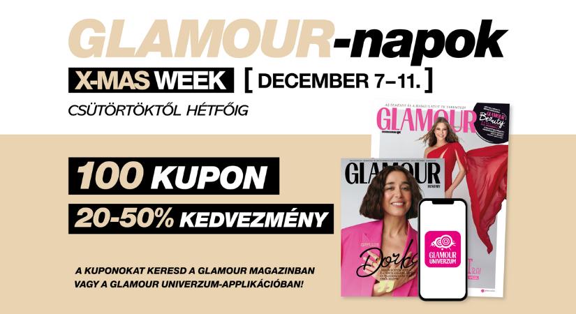 Jön a GLAMOUR-napok X-mas Week! Íme majdnem minden, amit tudni érdemes róla