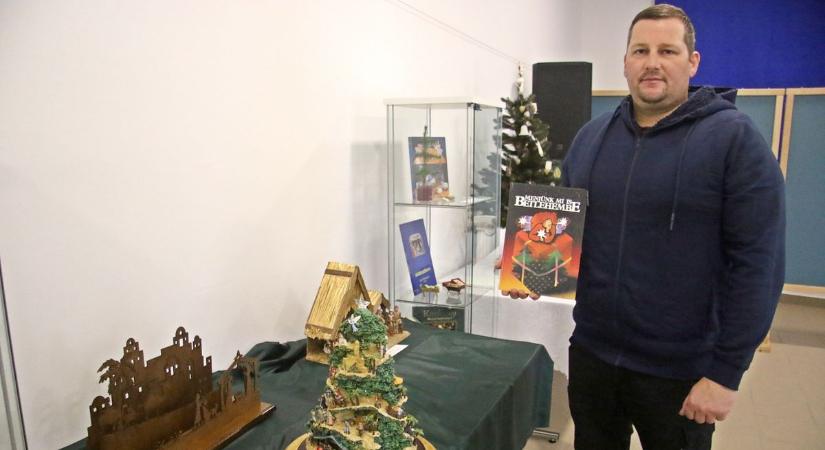 Betlehemekből, karácsonyi témájú könyvekből nyílt kiállítás Pusztaszentlászlón