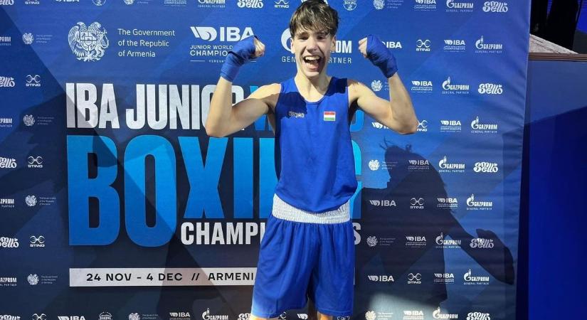 A junior vb-n állhatott dobogóra a Fitt-Box Ökölvívó Egyesület tehetsége