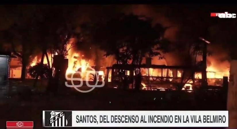 Először esett ki a Santos a brazil élvonalból, lángba borult a város, felgyújtották a játékosok autóit is