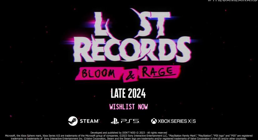 TGA2023 - Sztori központú kalandjáték lesz a Lost Records: Bloom & Rage