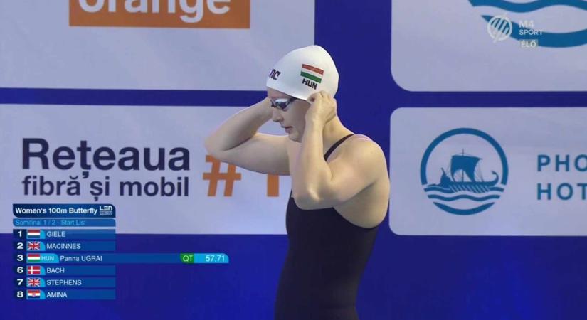 Ugrai Panna nagyszerű úszással döntős 100m pillangón