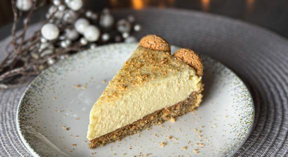 Mandulás-fehércsokoládés torta