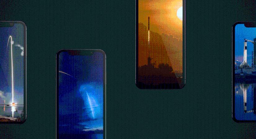 SpaceX és NASA háttérképek iPhone-ra