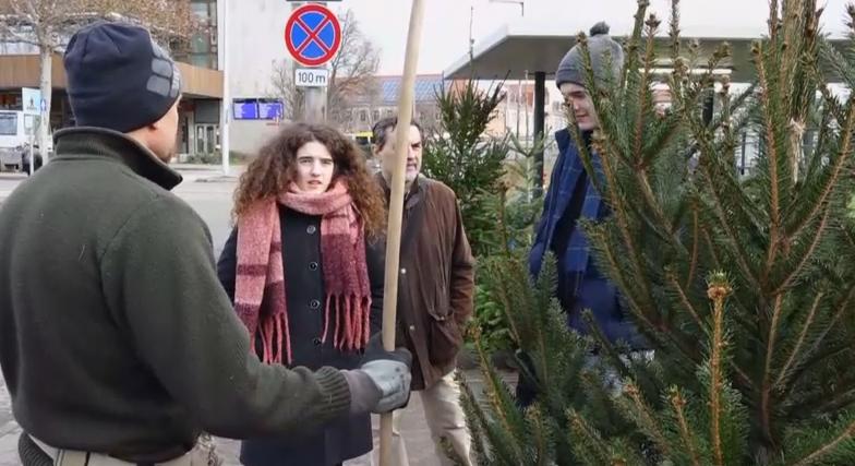 Sokan hagyták az utolsó pillanatra a fenyőfa vásárlást  videó