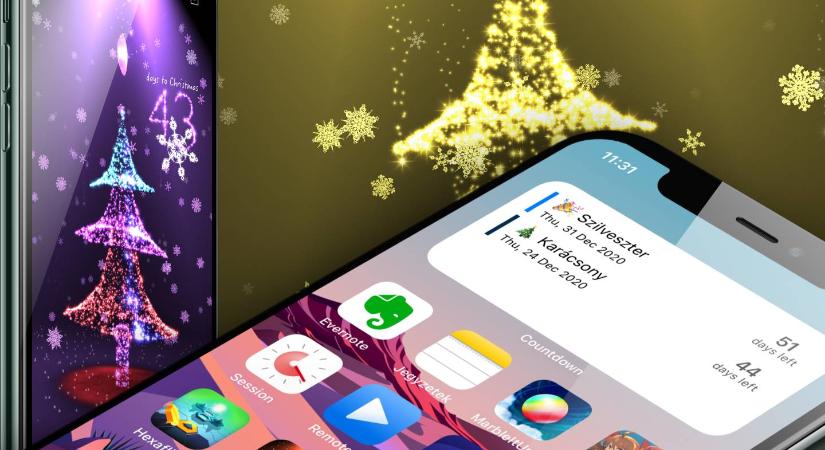 Legjobb karácsonyi visszaszámláló appok: widgettel és 3D karácsonyfával