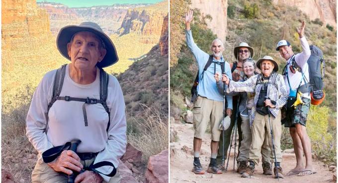 Guinness-rekordot döntött 92 évesen egy férfi, miután átkelt a Grand Canyonon