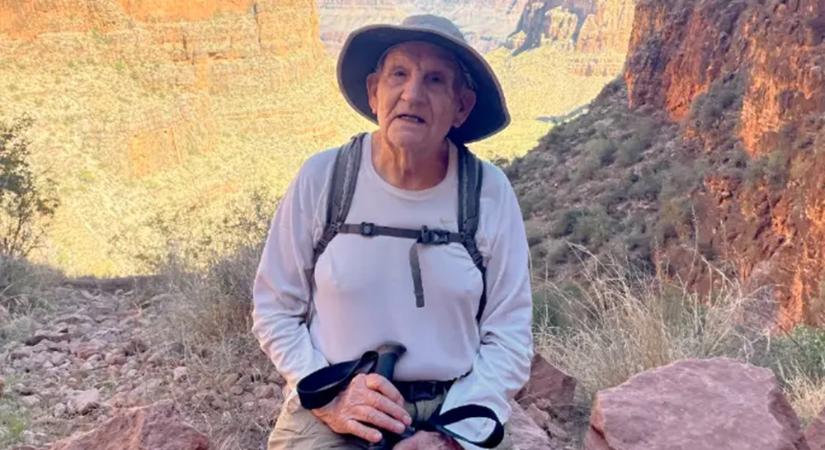A 92 éves úr minden nap azért gyalogolt, hogy sikerüljön rekorderként átkelnie a Grand Canyonon