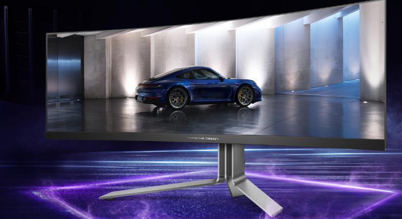 Egy ultraszéles monitor az újabb eredménye a Porsche Design és az AOC együttműködésének