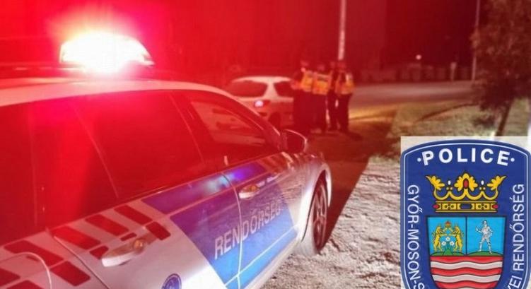 Illegális gyorsulási verseny Győrben: lecsaptak a rendőrök!