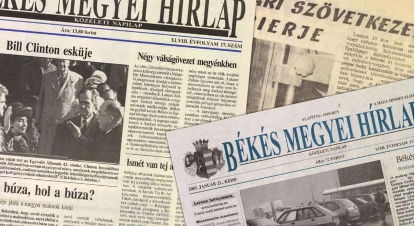 Az utolsó csók után eldördült a fegyver: erről írt a Békés Megyei Hírlap 30 éve