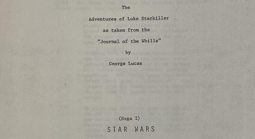 Harrison Ford egykori bérleményéből került elő az első Csillagok háborúja-film egyik forgatókönyve