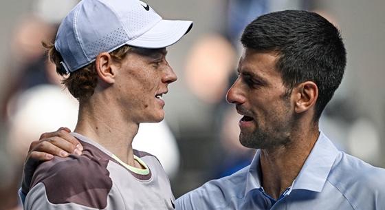 Bombameglepetés az Australian Openen: Sinner simán kiejtette Djokovicot