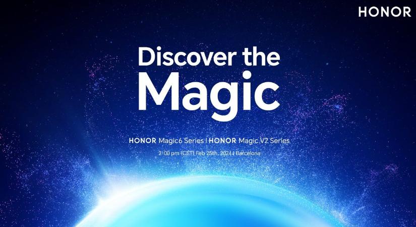 Az MWC-n debütál a Honor Magic6 széria és a Magic V2 RSR