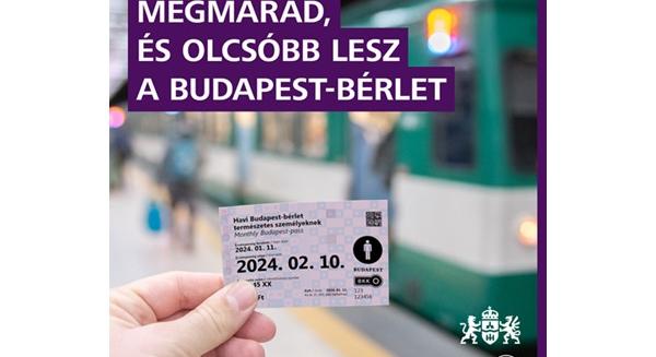 Márciustól csökken a Budapest-bérlet ára