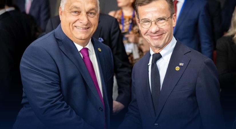Brüsszelben találkozik Orbán a svéd miniszterelnökkel