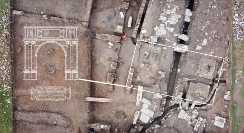 Egy szántóföld közepén bukkantak rá szerb régészek a régió első ókori római diadalívére