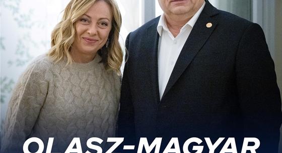 Orbán és Giorgia Meloni még az EU-csúcs előtt egyeztettek