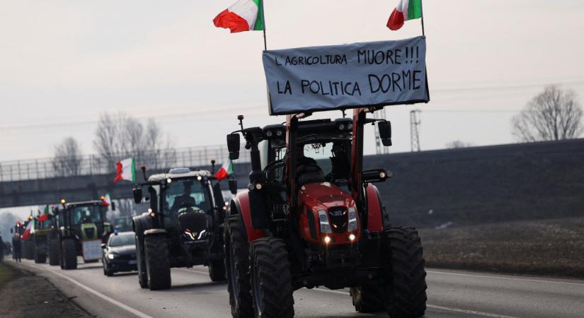 Milánóra is átterjedtek a traktoros gazdatüntetések, a franciáknál mérséklik az adókat