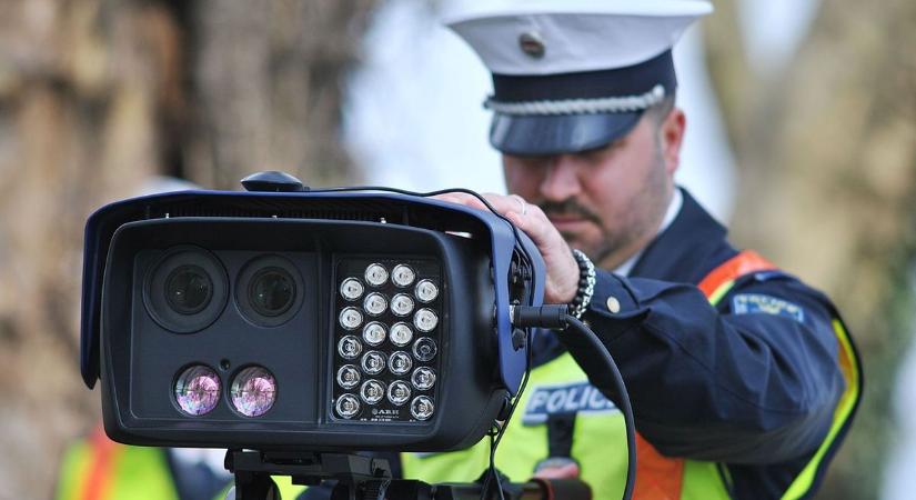 Pénteken Nemesnádudvaron mérik a sebességet a rendőrök