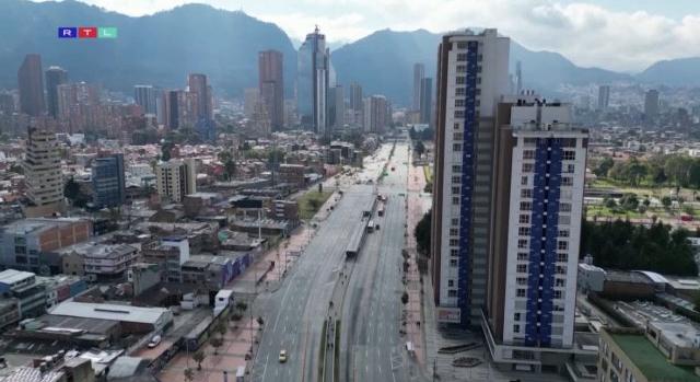 Drónfelvételen a szellemvárossá vált Bogotá