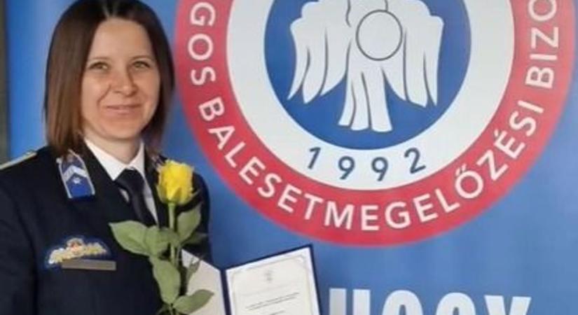 Gugi Krisztina lett az év iskola rendőre Bács-Kiskunban – videóval