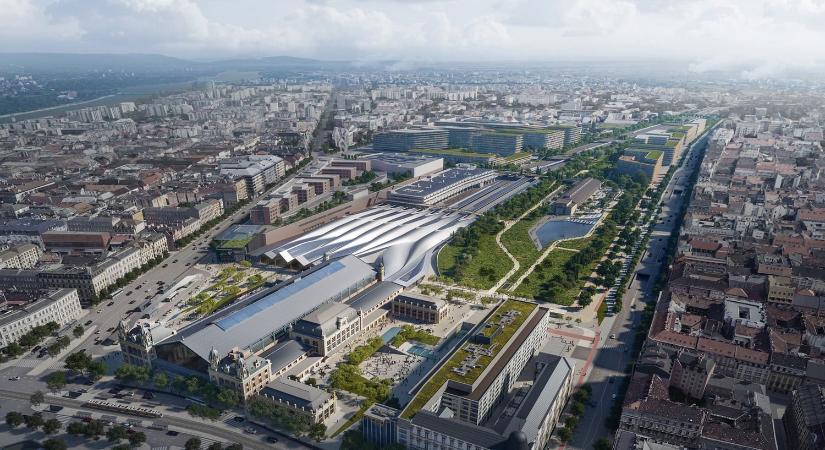 A főváros legnagyobb zöld folyosója jöhet létre a Nyugati pályaudvar mögött