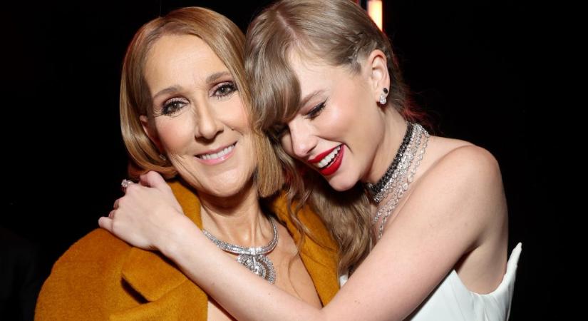 Céline Dion adta át Taylor Swiftnek az év albumáért járó Grammy-díjat, amit 27 évvel ezelőtt ő is elnyert