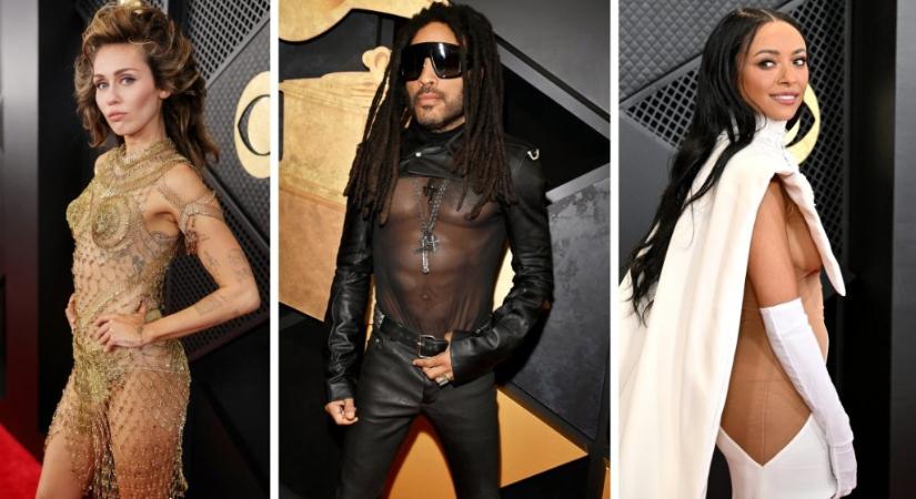 Áttetsző ruhák domináltak az idei Grammy-gálán