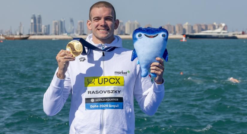 A veszprémi Rasovszky Kristóf aranyérmet nyert a dohai vizes világbajnokságon