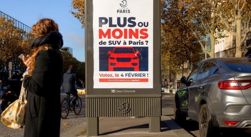 Párizsban csak a szavazásra jogosultak 5,7%-a ment el voksolni a nehéz autók parkolási díjának megemelése miatt kiírt voksoláson
