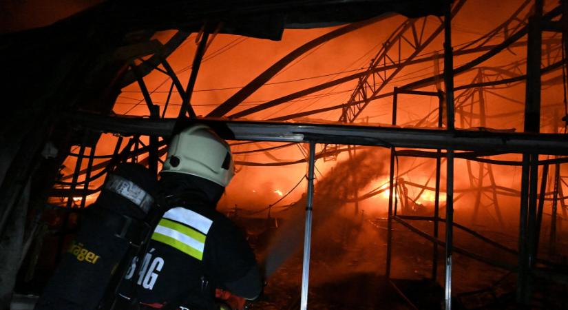 Hatalmas tűz Soroksáron, leégett a több ezer négyzetméteres kertészet - fotók