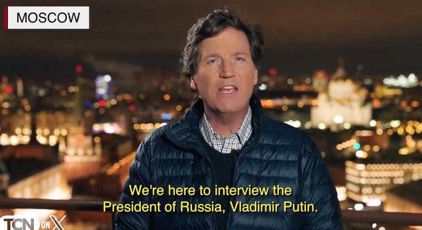 Tucker Carlson tényleg interjút készít Putyinnal