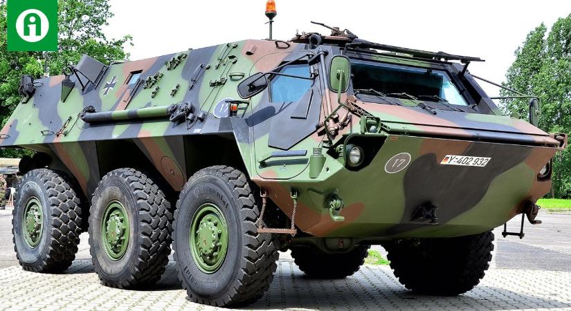 Még ilyet! Traktorok mentették ki a sárból a Bundeswehr harcjárművét VIDEÓ