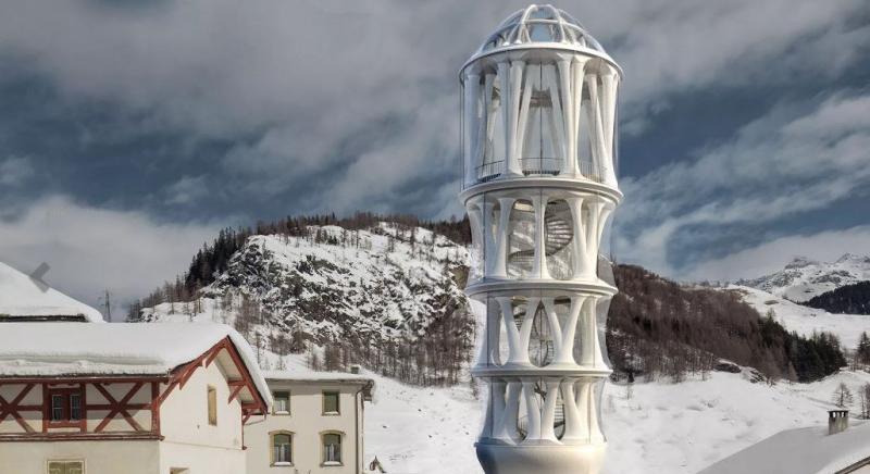 3D-ben kinyomtatnak egy egész kilátót Svájcban - így fog kinézni